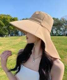 nico nico（ニコニコ）の「【 nico nico / ニコニコ 】大きめつば付き UVカットサンハット（ネックガード付き／通気性◎）（ハット）」