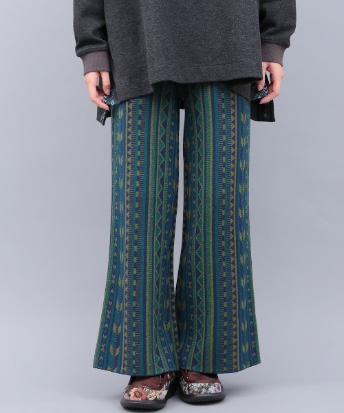 チチカカ（チチカカ）の「キカ柄ニットパンツ（その他パンツ・レディース・キャメル/グリーン/ブラック・FREE）」の3枚目の写真