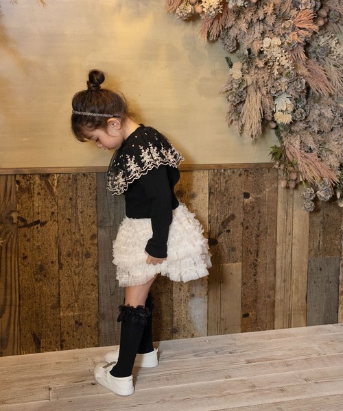 Rora（ローラ）の「ナデシコ フリフリリボンスカート（スカート・キッズ・ベージュ・120cm/110cm/140cm/130cm）」の6枚目の写真