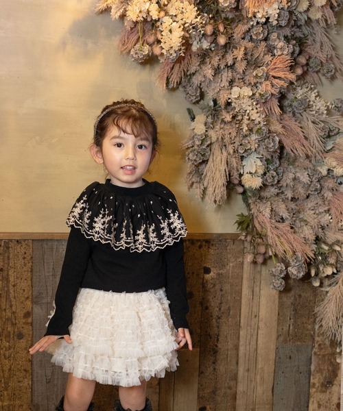 Rora（ローラ）の「ナデシコ フリフリリボンスカート（スカート・キッズ・ベージュ・120cm/110cm/140cm/130cm）」の8枚目の写真