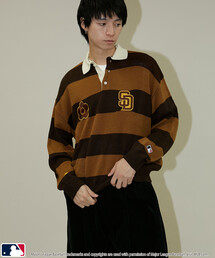 MARY QUANT（マリークワント）の「MLB × MARY QUANT × PUBLUX/エムエルビー × マリークワント MLB×MARY QUANT KNIT RUGBY SHIRT/ニットラグビーシャツ(限定展開)（ニット/セーター）」