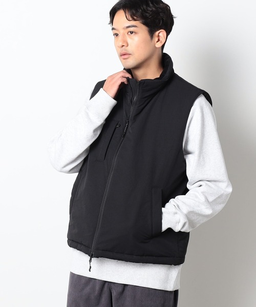 Grand PARK（グランドパーク）の「THERMOLITE（サーモライト）スタンドカラー中綿ベスト（ダウンベスト・メンズ・ブラック/カーキ/ブラウン・LARGE/MEDIUM）」の15枚目の写真