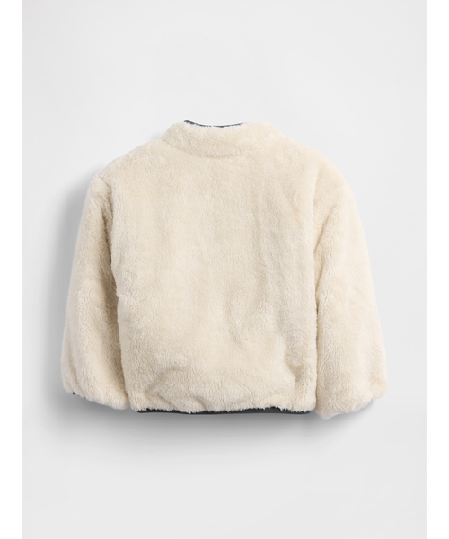 GAP(ギャップ)の「ライトウェイト ボア リバーシブルジャケット (幼児・ベビー)(その他アウター・キッズ・グリーン/ネイビー・80cm/90cm/95cm/100cm/105cm/110cm)」の3枚目の写真