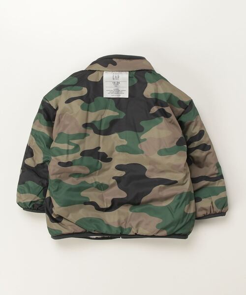 GAP(ギャップ)の「ライトウェイト ボア リバーシブルジャケット (幼児・ベビー)(その他アウター・キッズ・グリーン/ネイビー・80cm/90cm/95cm/100cm/105cm/110cm)」の8枚目の写真