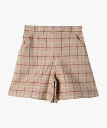 agnes b. | キッズ チェック コットン ショート キュロット(その他パンツ)