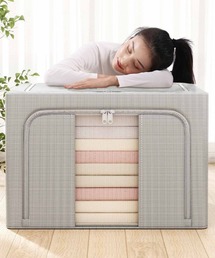 Mignonjour（ミニョンジュール）の「FReePLACe/中見え 折りたたみ収納BOX X12613（収納グッズ）」