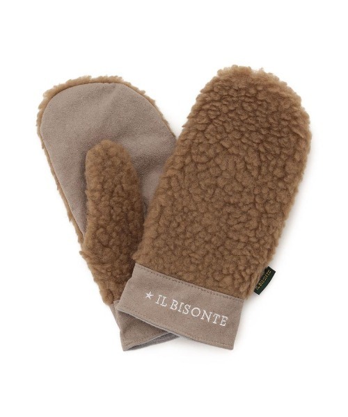 IL BISONTE（イルビゾンテ）の「IL BISONTE / ミトン / 2025 AUTUMN WINTER（手袋・レディース・ブラック/ホワイト/ブラウン・1/2）」の3枚目の写真
