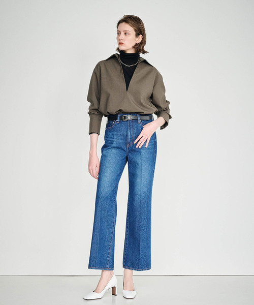 N.O.R.C（ノーク）の「ウォッシャブルスキッパーシャツ【CLEAN MOTION】（シャツ/ブラウス・レディース・オフホワイト/ブラウン/ブラック・フリー）」の15枚目の写真