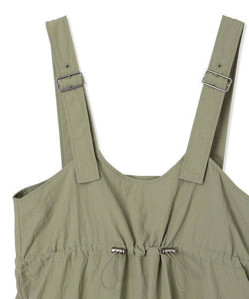 Petit Honfleur（プチオンフルール）の「ドロストジャンパースカート【撥水・通年素材】（ワンピース・レディース・ブラック/カーキ・M/L）」の21枚目の写真