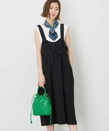 Petit Honfleur | ドロストジャンパースカート【撥水・通年素材】(ワンピース)