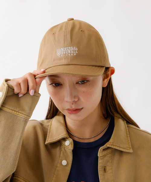 UNIVERSAL OVERALL（ユニバーサルオーバーオール）の「【UNIVERSAL OVERALL / ユニバーサルオーバーオール】UO SHORT VISOR CAP / ショートバイザー キャップ（キャップ・メンズ・チャコールグレー/ブラック/ダークグリーン/ベージュ/ネイビー/ブルー・フリー）」の3枚目の写真
