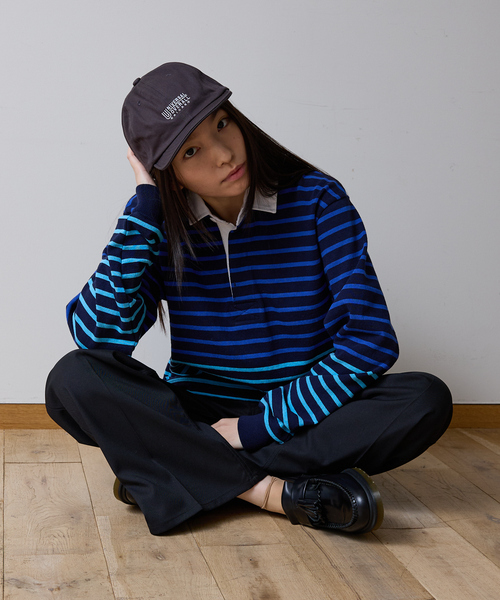 UNIVERSAL OVERALL（ユニバーサルオーバーオール）の「【UNIVERSAL OVERALL / ユニバーサルオーバーオール】UO SHORT VISOR CAP / ショートバイザー キャップ（キャップ・メンズ・チャコールグレー/ブラック/ダークグリーン/ベージュ/ネイビー/ブルー・フリー）」の2枚目の写真