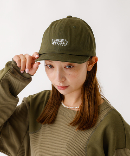 UNIVERSAL OVERALL（ユニバーサルオーバーオール）の「【UNIVERSAL OVERALL / ユニバーサルオーバーオール】UO SHORT VISOR CAP / ショートバイザー キャップ（キャップ・メンズ・チャコールグレー/ブラック/ダークグリーン/ベージュ/ネイビー/ブルー・フリー）」の4枚目の写真