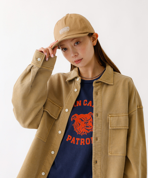 UNIVERSAL OVERALL（ユニバーサルオーバーオール）の「【UNIVERSAL OVERALL / ユニバーサルオーバーオール】UO SHORT VISOR CAP / ショートバイザー キャップ（キャップ・メンズ・チャコールグレー/ブラック/ダークグリーン/ベージュ/ネイビー/ブルー・フリー）」の12枚目の写真