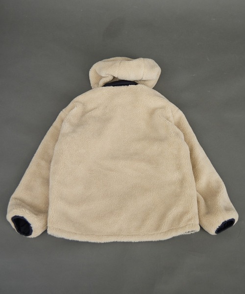 PAIRMANON STREET（ペアマノンストリート）の「【エアサーマル】4WAY フード 中わた リバーシブル ブルゾン【PAIRMANON STREET】（ダウンジャケット/コート・キッズ・ブラウン/ブラック/ブルーグレー・100/110/120/130/140/150/160/90）」の10枚目の写真