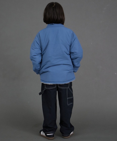 PAIRMANON STREET（ペアマノンストリート）の「【エアサーマル】4WAY フード 中わた リバーシブル ブルゾン【PAIRMANON STREET】（ダウンジャケット/コート・キッズ・ブラウン/ブラック/ブルーグレー・100/110/120/130/140/150/160/90）」の11枚目の写真