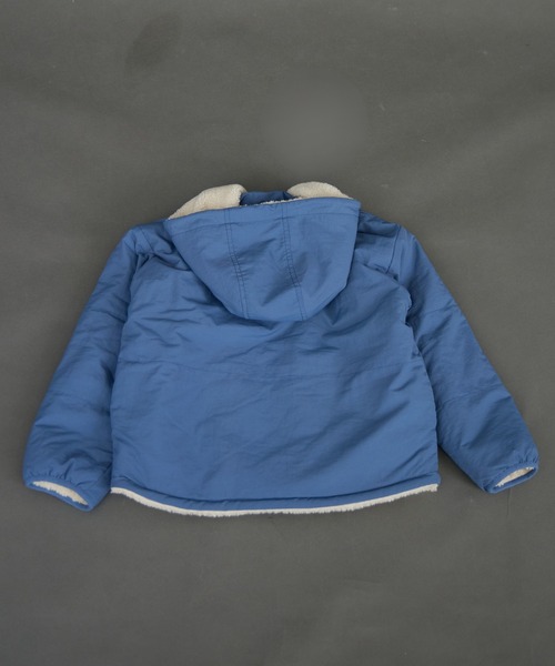 PAIRMANON STREET（ペアマノンストリート）の「【エアサーマル】4WAY フード 中わた リバーシブル ブルゾン【PAIRMANON STREET】（ダウンジャケット/コート・キッズ・ブラウン/ブラック/ブルーグレー・100/110/120/130/140/150/160/90）」の15枚目の写真