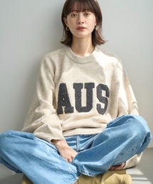 meilmada | サガラワッペンロゴニット(ニット/セーター)