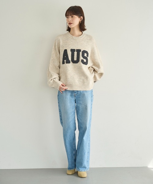 meilmada（メイルマダ）の「サガラワッペンロゴニット（ニット/セーター・レディース・ライトベージュ/グレー・FREE）」の7枚目の写真