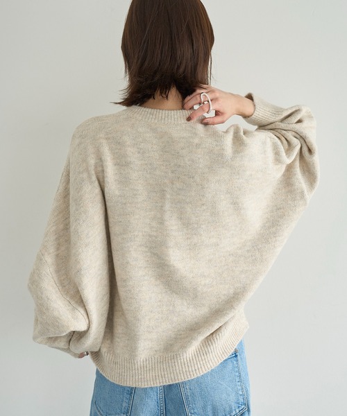 meilmada（メイルマダ）の「サガラワッペンロゴニット（ニット/セーター・レディース・ライトベージュ/グレー・FREE）」の6枚目の写真