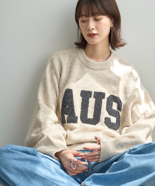 サガラワッペンロゴニット（ニット/セーター）｜meilmada（メイルマダ