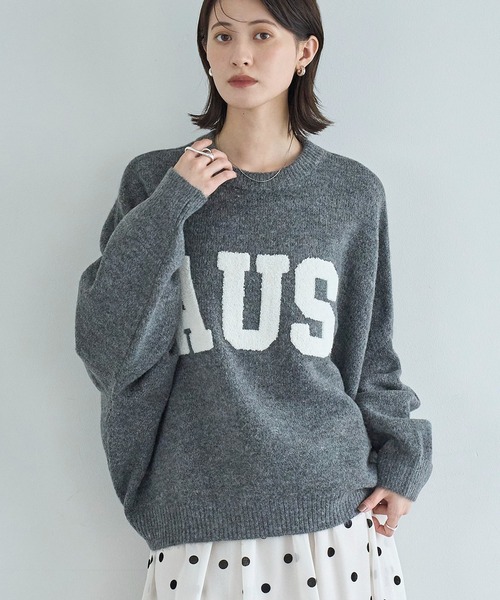 meilmada（メイルマダ）の「サガラワッペンロゴニット（ニット/セーター・レディース・ライトベージュ/グレー・FREE）」の14枚目の写真