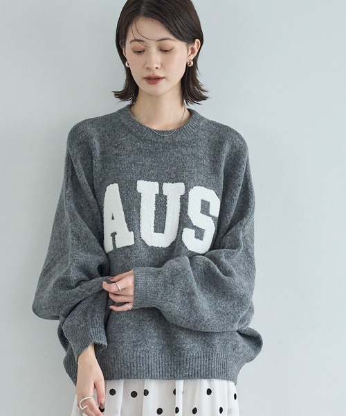 meilmada（メイルマダ）の「サガラワッペンロゴニット（ニット/セーター・レディース・ライトベージュ/グレー・FREE）」の15枚目の写真