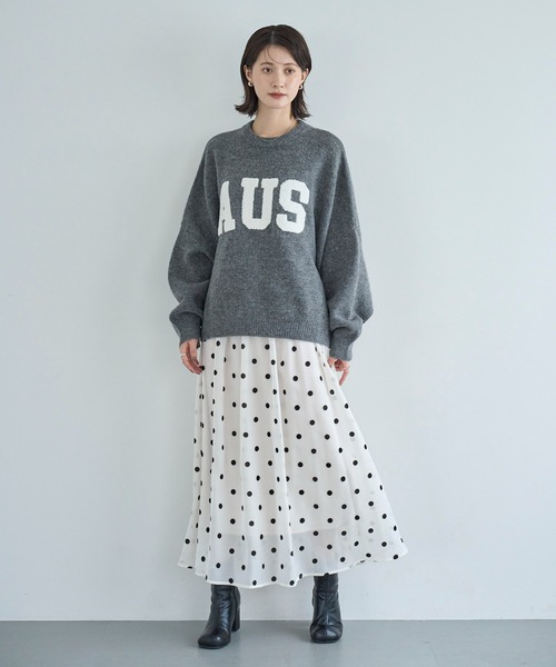 meilmada（メイルマダ）の「サガラワッペンロゴニット（ニット/セーター・レディース・ライトベージュ/グレー・FREE）」の17枚目の写真