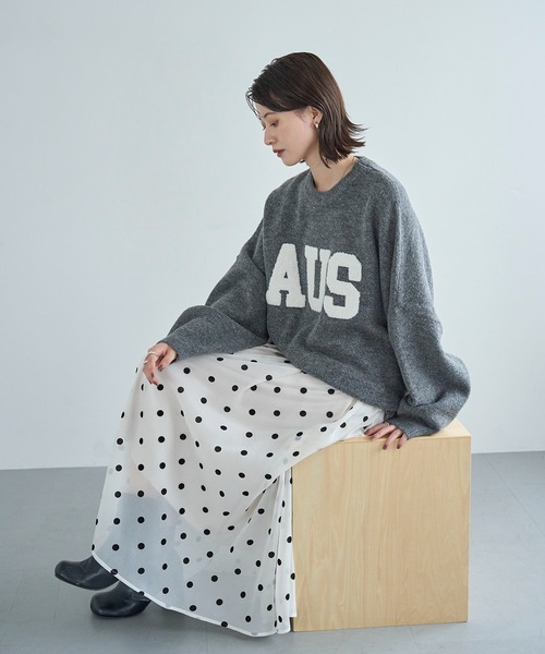 meilmada（メイルマダ）の「サガラワッペンロゴニット（ニット/セーター・レディース・ライトベージュ/グレー・FREE）」の20枚目の写真