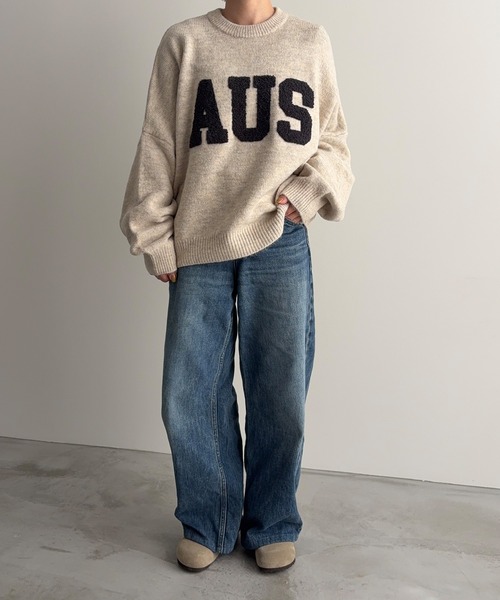 meilmada（メイルマダ）の「サガラワッペンロゴニット（ニット/セーター・レディース・ライトベージュ/グレー・FREE）」の11枚目の写真