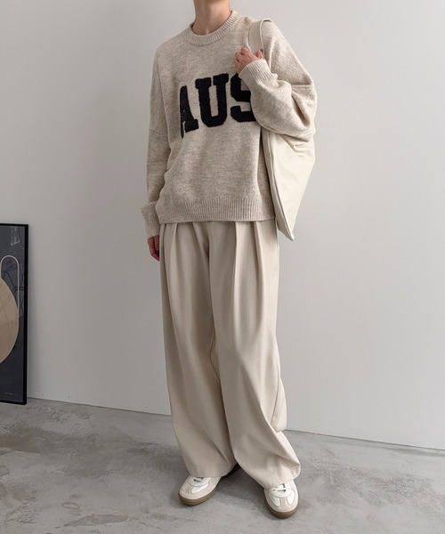 meilmada（メイルマダ）の「サガラワッペンロゴニット（ニット/セーター・レディース・ライトベージュ/グレー・FREE）」の13枚目の写真