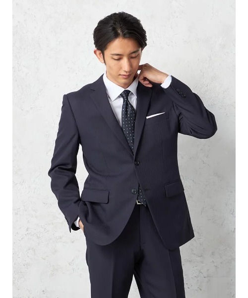 ロングシーズン着用可】洗える ストレッチ スーツ セットアップ 防シワ