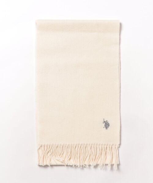 U.S. POLO ASSN.（ユーエスポロアッスン）の「【U.S. POLO ASSN.】USPA マフラー USPA-2009（マフラー・メンズ・ブラック/グレー/オフホワイト/ベージュ/グリーン/ピンク・FREE）」の12枚目の写真