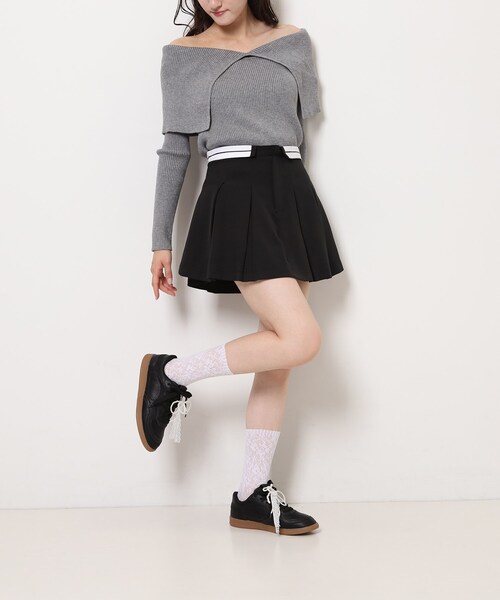 ESPERANZA（エスペランサ）の「パール調リボンチャームスニーカー（スニーカー・レディース・ブラック/シルバー/ホワイト・LL/L/M/S）」の12枚目の写真