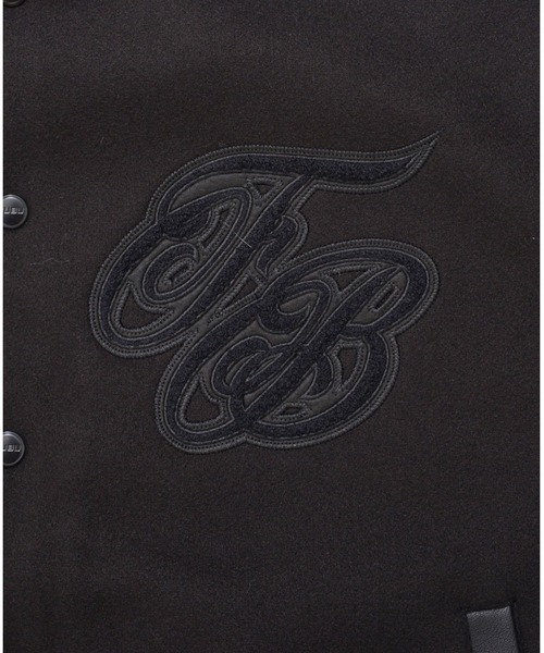 FUBU( フブ)の「FUBU フブ FB ロゴ 刺繍 長袖 フェイクレザー スタジャン バーシティジャケット(ブルゾン・メンズ・ブルー/レッド/ブラック・XL/XXL/L/M)」の9枚目の写真