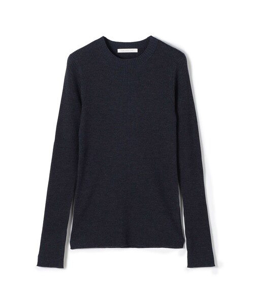 新品未着用品GALERIEVIE プルミエールウールリブクルーネックプルオーバー プルミエールウールリブ クルーネックプルオーバー（ニット/セーター