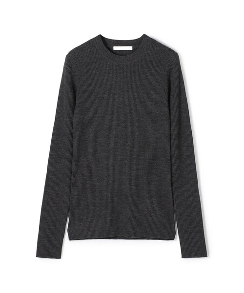 プルミエールウールリブ クルーネックプルオーバー（ニット/セーター