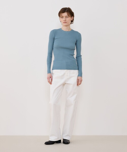 プルミエールウールリブ クルーネックプルオーバー（ニット/セーター