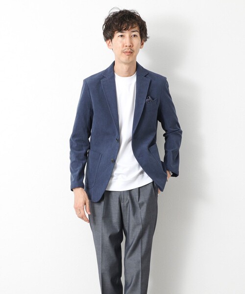 the inner peace ネイビー コーデュロイ 短丈 ジャケット the inner