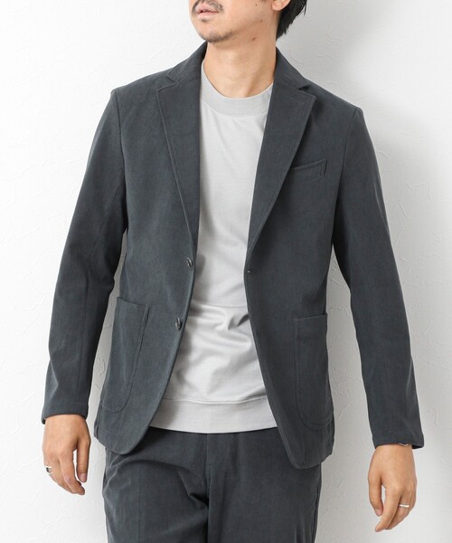 ビジカジ/セットアップ対応》トリコットコーデュロイ ストレッチ