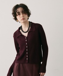 ボルドー」に該当するレディースのカーディガン/ボレロ
