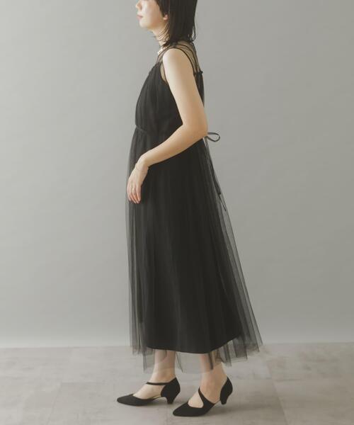 URBAN RESEARCH ROSSO WOMEN（アーバンリサーチ　ロッソ）の「ベストセットチュールドレス（ワンピース・レディース・グレー/ブラック・FREE）」の15枚目の写真