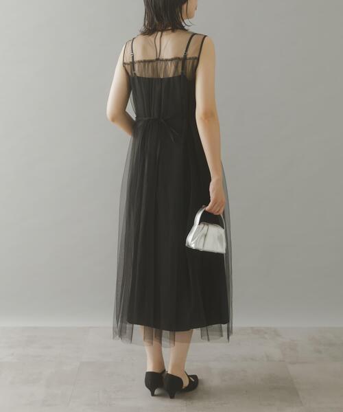 URBAN RESEARCH ROSSO WOMEN（アーバンリサーチ　ロッソ）の「ベストセットチュールドレス（ワンピース・レディース・グレー/ブラック・FREE）」の16枚目の写真