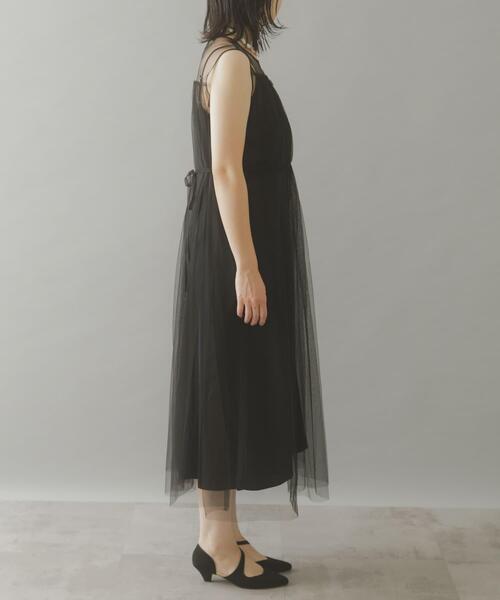URBAN RESEARCH ROSSO WOMEN（アーバンリサーチ　ロッソ）の「ベストセットチュールドレス（ワンピース・レディース・グレー/ブラック・FREE）」の18枚目の写真