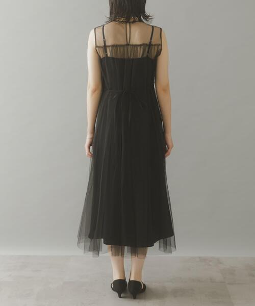 URBAN RESEARCH ROSSO WOMEN（アーバンリサーチ　ロッソ）の「ベストセットチュールドレス（ワンピース・レディース・グレー/ブラック・FREE）」の19枚目の写真