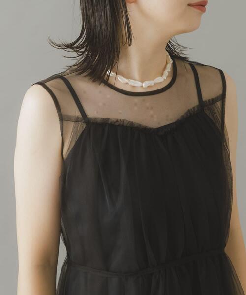 URBAN RESEARCH ROSSO WOMEN（アーバンリサーチ　ロッソ）の「ベストセットチュールドレス（ワンピース・レディース・グレー/ブラック・FREE）」の20枚目の写真