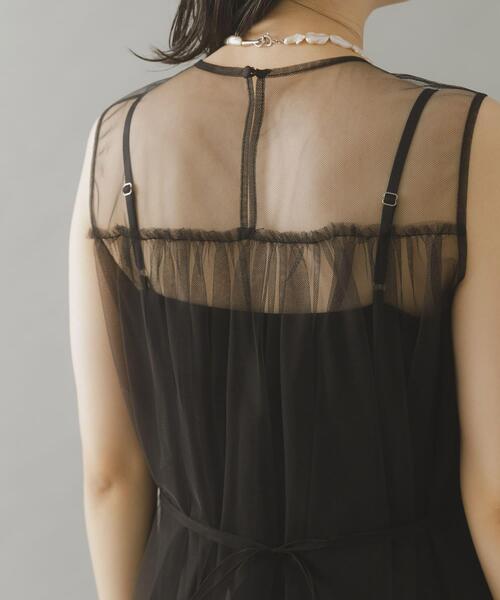 URBAN RESEARCH ROSSO WOMEN（アーバンリサーチ　ロッソ）の「ベストセットチュールドレス（ワンピース・レディース・グレー/ブラック・FREE）」の21枚目の写真