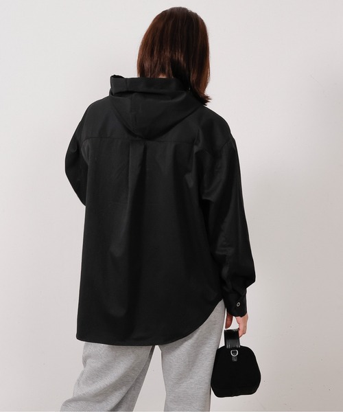 emesuelee（エメスーリー）の「フードシャツ（シャツ/ブラウス・レディース・ブラウン/ブラック/グレー系その他・フリー）」の11枚目の写真