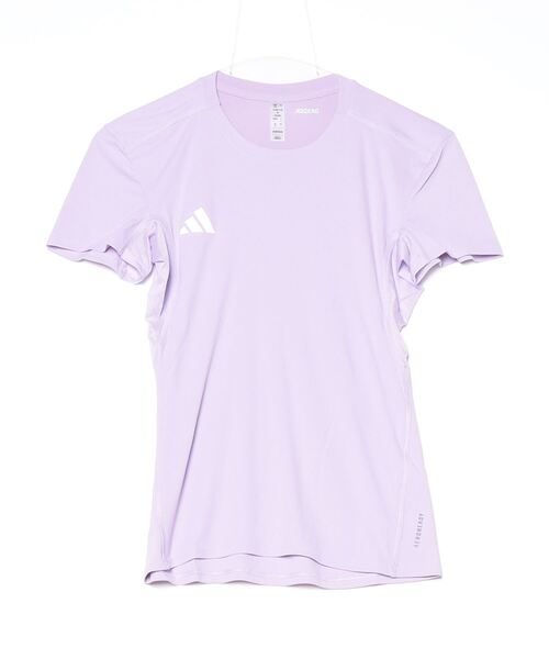 adidas(アディダス)の「アディダス adidas アディゼロ エッセンシャルズ ランニング半袖Tシャツ(Tシャツ/カットソー・レディース・ラベンダー・S/M/L/XL)」の8枚目の写真