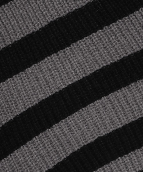 Figments（フィグメンツ）の「ストラップベルトオフショルボーダーニット（ニット/セーター・レディース・グレー/ホワイト・FREE）」の12枚目の写真